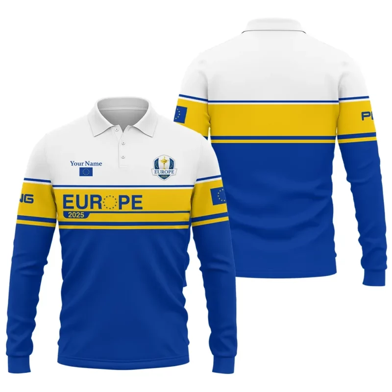 Personalization Golf Ryder Cup AOP Long Sleeve Polo Shirt LDLO07092503