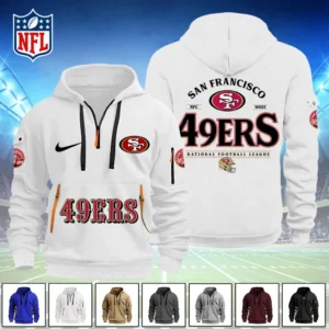 American Football AOP Hoodie Half Zipper LDLO14092557
