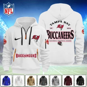 American Football AOP Hoodie Half Zipper LDLO14092559