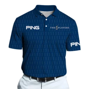 Golf 2026 The Players Dark Blue Pattern AOP Polo Shirt LDLO03112560