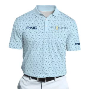 Golf 2026 The Players Men's Barstool Golf Light Blue Pattern AOP Polo Shirt LDLO03112556