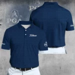 Golf 2026 PGA. Blue Trophy Pattern AOP Polo Shirt DTL11102505