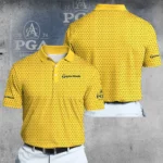 Golf 2026 PGA. Yellow And Blue Trophy Pattern AOP Polo Shirt DTL11102502