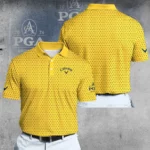 Golf 2026 PGA. Yellow And Blue Trophy Pattern AOP Polo Shirt DTL11102503