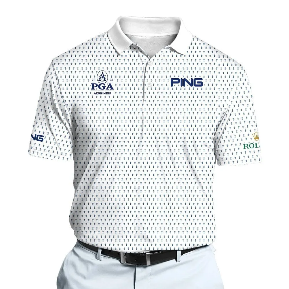 Golf 2026 PGA. Trophy Pattern AOP Polo Shirt LDLO13102548