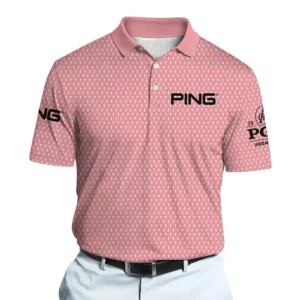 Golf 2026 PGA. Pink Trophy Pattern AOP Polo Shirt LDLO13102540