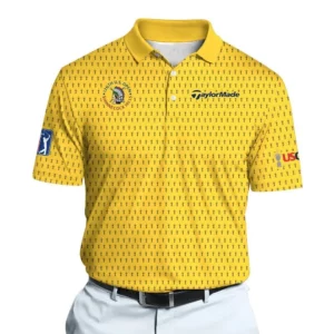 Golf 2026 Open. Yellow Trophy Pattern AOP Polo Shirt LDLO191125134