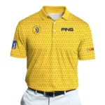 Golf 2026 Open. Yellow Trophy Pattern AOP Polo Shirt LDLO191125136
