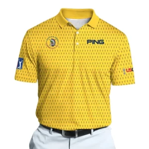 Golf 2026 Open. Yellow Trophy Pattern AOP Polo Shirt LDLO191125136