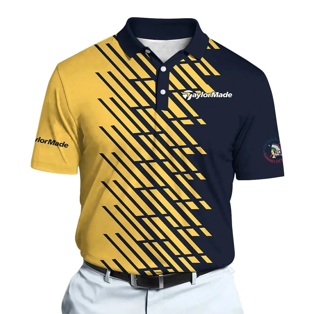 Golf 2026 Open. Yellow And Blue Pattern AOP Polo Shirt LDLO191125126