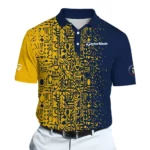 Golf 2026 Open. Yellow And Navy Pattern AOP Polo Shirt LDLO191125118