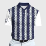 Golf 2026 PGA. Navy Sport Pattern AOP Polo Shirt DTL11102546