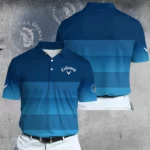 Golf 2026 Open. Dark Blue Gradient Pattern AOP Polo Shirt LDLO191125115