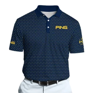 Golf 2026 PGA. Yellow Trophy Pattern AOP Polo Shirt LDLO13102532