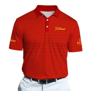 Golf 2026 PGA. Red Yellow Trophy Pattern AOP Polo Shirt LDLO13102525