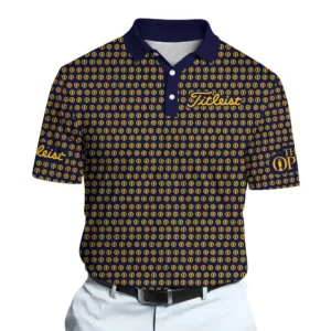 Golf 2026 Open. Blue Yellow Trophy Pattern AOP Polo Shirt LDLO12102541