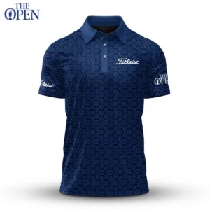 Golf 2026 Open. Dark Blue Pattern AOP Polo Shirt LDLO12102533