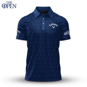Golf 2026 Open. Dark Blue Pattern AOP Polo Shirt LDLO12102535