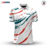 Golf 2026 Open. Sporty Wave Pattern AOP Polo Shirt LDLO191125104