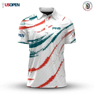 Golf 2026 Open. Sporty Wave Pattern AOP Polo Shirt LDLO191125104