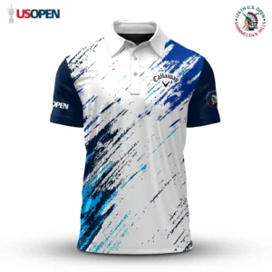 Golf 2026 Open. Blue Sporty Pattern AOP Polo Shirt LDLO19112599
