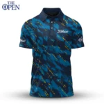 Golf 2026 Open. Dark Blue Pattern AOP Polo Shirt LDLO12102525