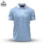 Golf 2026 PGA. Hales Stripe Cottage Blue Pattern AOP Polo Shirt LDLO13102518
