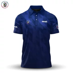Golf 2026 Open. Blue Pattern AOP Polo Shirt LDLO19112580