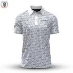 Golf 2026 Open. White Cloudspun Branch AOP Polo Shirt LDLO19112566