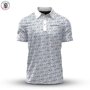 Golf 2026 Open. White Cloudspun Branch AOP Polo Shirt LDLO19112566