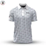 Golf 2026 Open. White Cloudspun Branch AOP Polo Shirt LDLO19112568