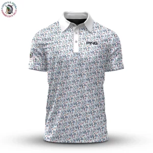 Golf 2026 Open. White Cloudspun Branch AOP Polo Shirt LDLO19112568