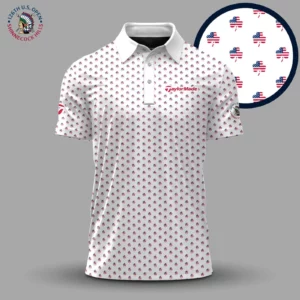 Golf 2026 Open. USA Shamrock Pattern AOP Polo Shirt LDLO19112562