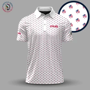Golf 2026 Open. USA Shamrock Pattern AOP Polo Shirt LDLO19112564