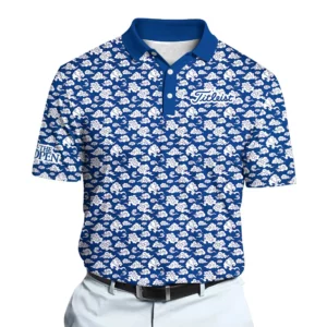 Golf 2026 Open. Blue Golf Course Pattern AOP Polo Shirt LDLO12102517