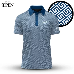 Golf 2026 Open. Blue White Luxury Pattern AOP Polo Shirt LDLO12102515