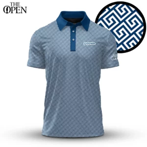 Golf 2026 Open. Blue White Luxury Pattern AOP Polo Shirt LDLO12102514