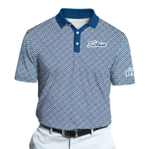 Golf 2026 Open. Blue Golf Course Pattern AOP Polo Shirt LDLO12102513