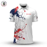 Golf 2026 Open. Spilled Paint Color Pattern AOP Polo Shirt LDLO19112550
