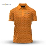 Golf 2026 The Players Blue And Orange Pattern Pattern AOP Polo Shirt LDLO03112532