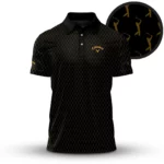 Golf 2026 The Players Black Pattern AOP Polo Shirt LDLO03112527
