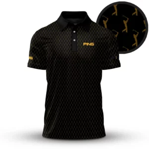 Golf 2026 The Players Black Pattern AOP Polo Shirt LDLO03112528