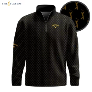 Golf 2026 The Players Black Patter AOP Quarter-zip Pullover LDLO03112523
