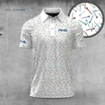 Golf 2026 The Players White Color Tees Pattern AOP Polo Shirt LDLO03112520