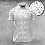 Golf 2026 The Players White Color Tees Pattern AOP Polo Shirt LDLO03112518