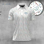 Golf 2026 The Players White Color Tees Pattern AOP Polo Shirt LDLO03112519