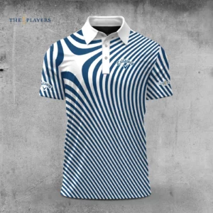 Golf 2026 The Players Blue Star Sporty Pattern AOP Polo Shirt LDLO03112515