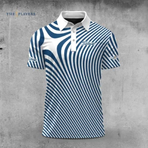 Golf 2026 The Players Blue Star Sporty Pattern AOP Polo Shirt LDLO03112513