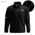 Golf 2026 The Players Black Sunflowers Pattern AOP Quarter-zip Pullover LDLO03112512