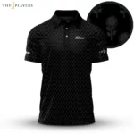 Golf 2026 The Players Black Sunflowers Patter AOP Polo Shirt LDLO03112505